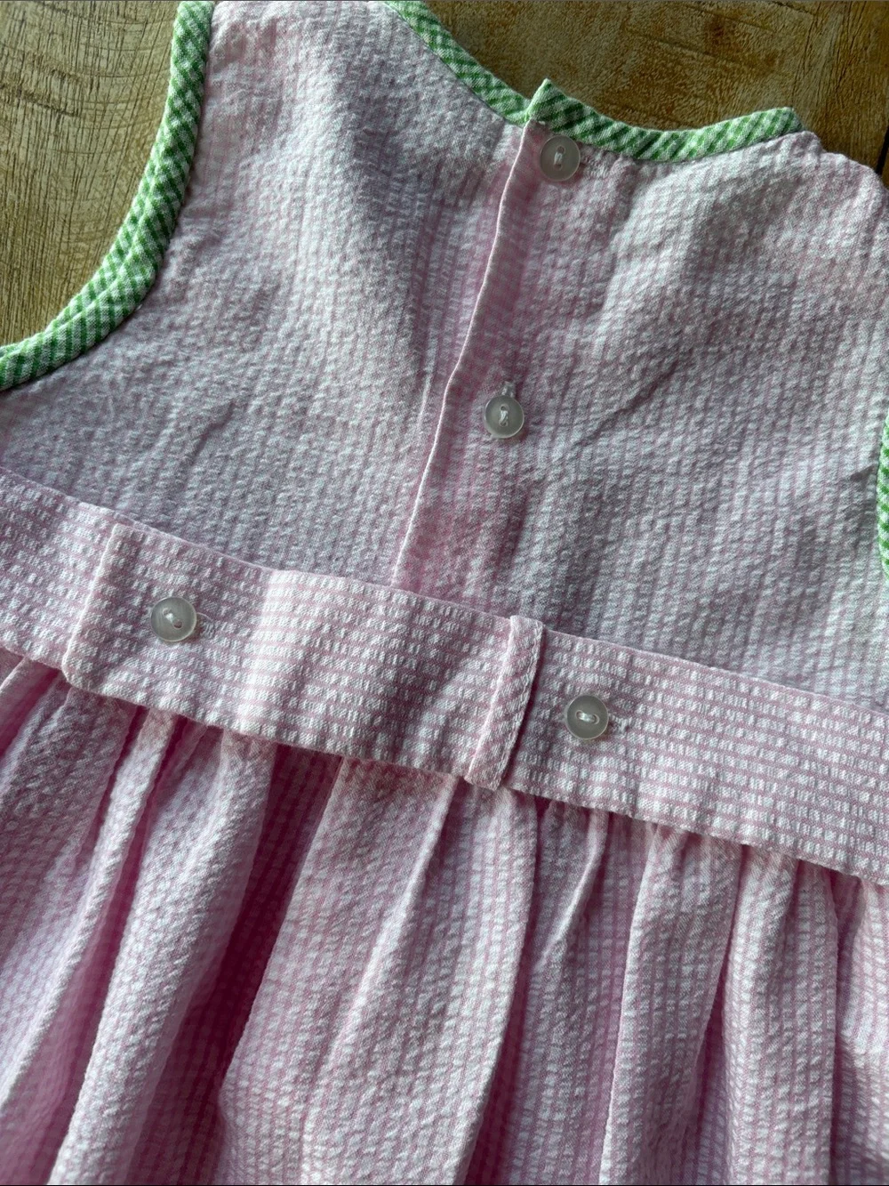 Vintage Carriage Boutiques Girls' Smocked Turtle Dress 12m